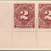 2c deep claret Postage Due pair