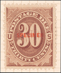 30c red brown Postage Due single
