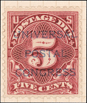 5c deep claret Postage Due single