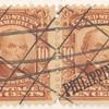 10c pale red brown Daniel Webster pair