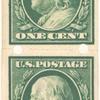 1c green Franklin pair