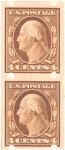 4c orange brown Washington pair