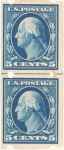 5c blue Washington pair