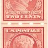 2c carmine Lincoln Centenary of Birth pair