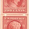 2c carmine Lincoln Centenary of Birth pair
