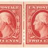 2c carmine Washington strip of four