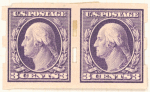 3c deep violet Washington pair
