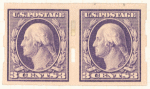 3c deep violet Washington pair