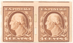 4c orange brown Washington pair