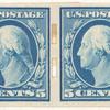 5c blue Washington pair