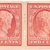2c carmine Lincoln Centenary of Birth pair