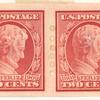 2c carmine Lincoln Centenary of Birth pair
