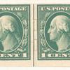 1c green Washington strip of four