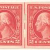 2c carmine Washington strip of four