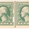 1c green Washington strip of four