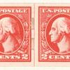 2c carmine Washington strip of four