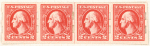 2c carmine Washington strip of four