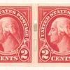 2c carmine Washington strip of four