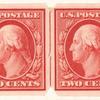 2c carmine Washington strip of four