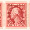 2c carmine Washington strip of four
