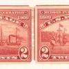 2c carmine Hudson Fulton Celebration strip of four