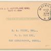 1914 Mayville, New York hydro-aeroplane flight postal card