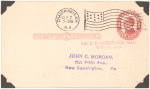 1914 Chautauqua, New York hydro-aeroplane flight postal card