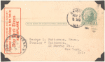 1916 Chicago, Illinois to New York, New York postal card