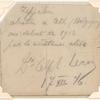 1916 courtesy note from French aviators to Germans