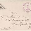 1918 Washington, D.C. to New York cover