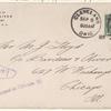 1918 Cleveland, Ohio to Chicago, Illinois cover