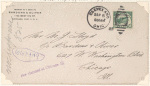 1918 Cleveland, Ohio to Chicago, Illinois cover