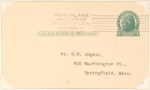 1922 Brattleboro, Vermont aeroplane mail service