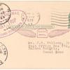 1923 New Orleans to Pilottown, Louisiana hydroplane flight postal card