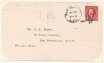 1923 trans-continental New York to San Francisco flight cover