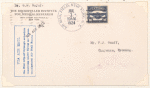1924 New York to Wyoming trans-continental flight with night flying cover