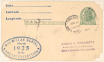 1925 Philadelphia to Boston McMillan Polar Expedition postal card