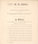 1910 bill H. R. 26833 authorizing investigation of air mail