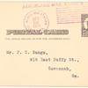 1911 Albany, Georgia - Putney Memorial Hospital exhibition flights postal card
