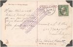 1912 New Orleans to Baton Rouge, Louisiana flight postcard