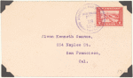 1913 Santa Rosa, California Driving Park Aviation Meet postal card
