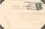 1913 Rutland Vermont Fair Grounds Aviation Meet post card