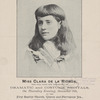 Mr. Avon C. Burnham takes pleasure in introducing to his friends and the public, his pupil Miss Clara de la Rionda, who will make her appearance in dramatic and costume recitals, on Thursday evening, December 5th, at the First Baptist Church, Clinton and Pierrepont Sts., assisted by the following artists: Mme. Helen Maigille, soprano, Anton Sbrignadello, violin virtuoso, E.E. Newell, pianist and accompanist. Admission tickets, 75 cents. Reserved seates, $1.00.
