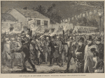 Lord Ripon and Mr. John Morley in Ireland : torchlight procession from Kingstown to Dublin.