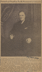 Portrait of a president to be presented to Columbia