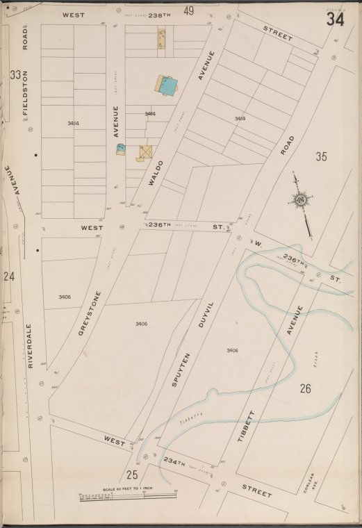 Bronx, V. 13, Plate No. 34 [Map bounded by W. 238th St., Tibbett Ave ...