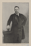 Theodore Roosevelt from the portrait by John S. Sargent. Photographed by Frances Benjamin Johnston.
