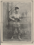 As the president appeared years ago while hunting with his old guide "Bill" Sewall. From an old photograph, copyrighted 1902 by James Suydam.