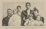President and Mrs. Roosevelt and five of their children--the children from left to right are Ethel, Theodore, Alice, Kermit, and Archibald. This photograph was taken about five years ago, before the birth of the youngest son, Quentin Roosevelt.