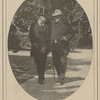 Leaving President McKinley's deathbed--colonel Roosevelt and Senator Hanna walking away from the Milburn House in Buffalo.